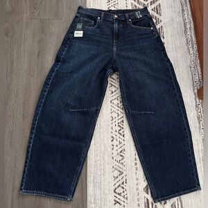 BNWT Women’s Silver Barrel Jeans: Deep Indigo Blue